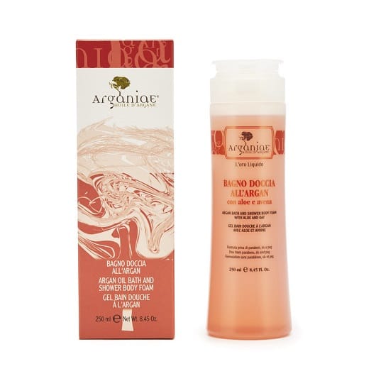 Гель для ванны и душа с аргановым маслом, алоэ и овсом L'oro Liquido