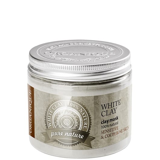 Біла Глина для сухої та чутливої шкіри Pure Nature каолінова косметична порошок100% Натуральна 