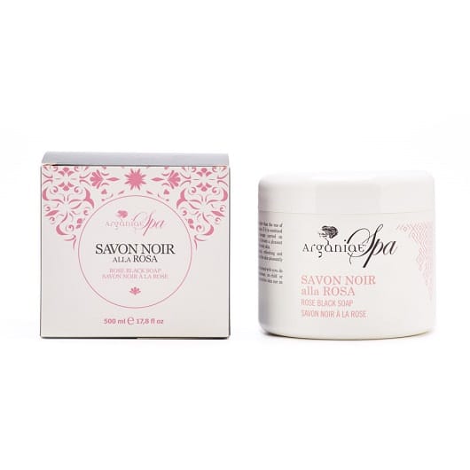 Черное оливковое мыло Савон Нуар натуральное Роза Savon Noir Spa
