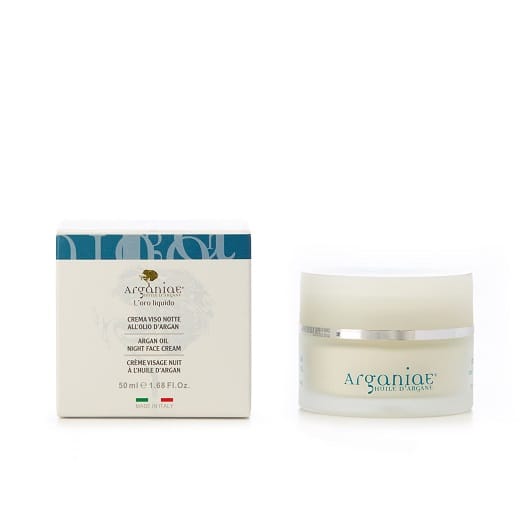 Живильний нічний крем для обличчя зволожуючий з аргановою олією L'oro Liquido