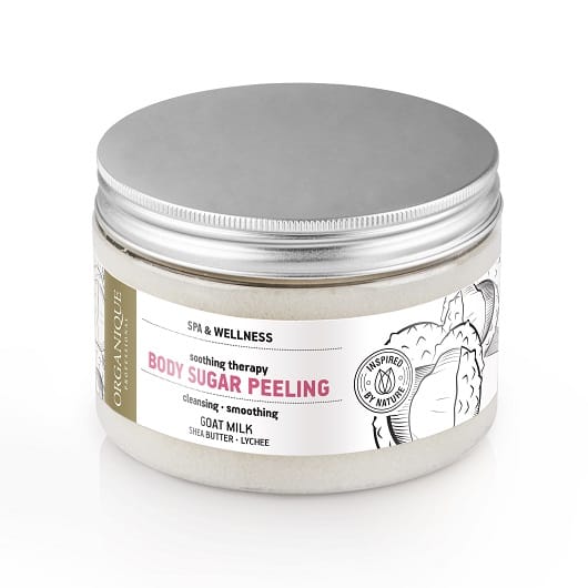 Відновлювальний пілінг для тіла з козячим молоком цукровий Soothing Therapy Goat Milk