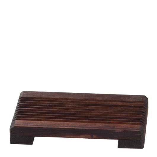 Мыльница деревянная темное дерево Colonial