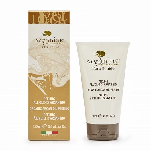 Аргановый пилинг для лица и тела с микросферами и аргановым маслом L'oro Liquido