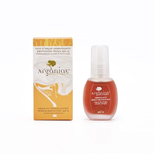 Сонцезахисна олія для засмаги SPF15 середній захист з аргановою олією i Solari