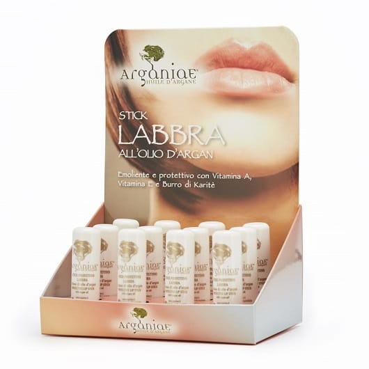 Защитный бальзам для губ с аргановым маслом 5 мл x 12 шт. L'oro Liquido