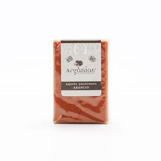 Натуральне рослинне мило з пальмовою олією та гліцерином Orange Vegan