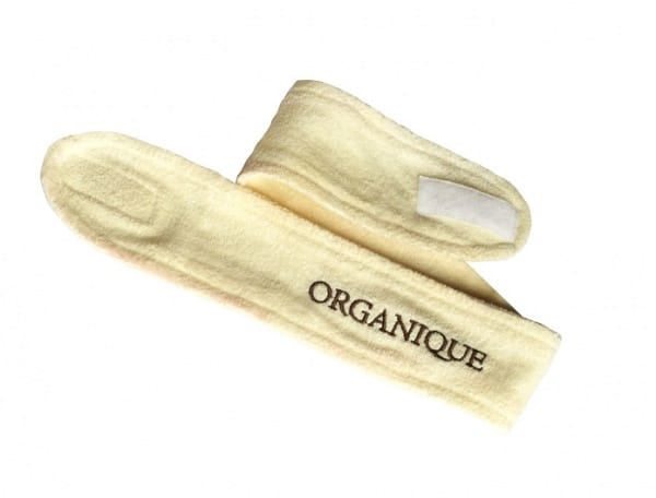 Пов'язка для голови махрова косметична на гумці з липучками та логот ваніль