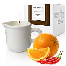 Свеча для Массажа с аргановым маслом ароматическая Orange&Chilli керамика ecru 324122