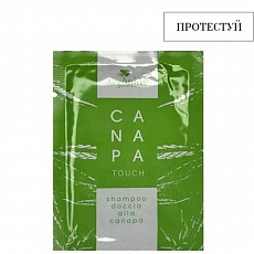 Пробник Стимулюючий шампунь-гель для волосся та чутливої шкіри Canapa Touch S018