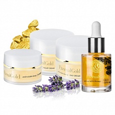 Набір косметики для обличчя Eternal Gold: Сироватка + Денний Крем + Нічний Крем + Крем під Очі 185019