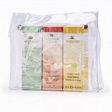 Косметичний набір Travel: шампунь, гель для душу, емульсія для тіла 100 мл x 3 шт. 0201