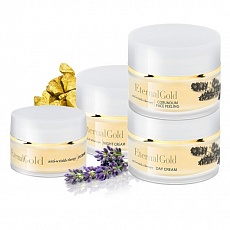 Набір косметики для обличчя Eternal Gold: Пілінг + Денний Крем + Нічний Крем + Крем під Оч 185024