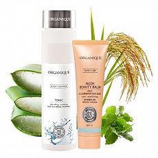 Набір косметики Для Жирної та Комбінованої Шкіри: Відновлювальний Тонік і BB Крем Краси