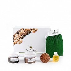 Набір ритуал Хамам: арганова олія 30 мл, Rassoul 250 г, Savon Noir 250 мл, пемза, Kessa 0479