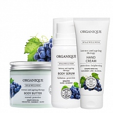 Набір натуральної косметики для тіла та рук Anti-Ageing Therapy Grape 185034
