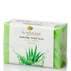 Натуральное растительное мыло с пальмовым маслом и глицерином Aloe Vera Vegan